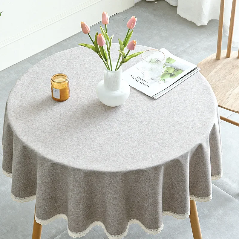waterproof, oil resistant, wash free Nordic solid color blended cotton and linen round table mat cloth
waterproof, oil resistant, wash free Nordic solid color blended cotton and linen round table mat cloth