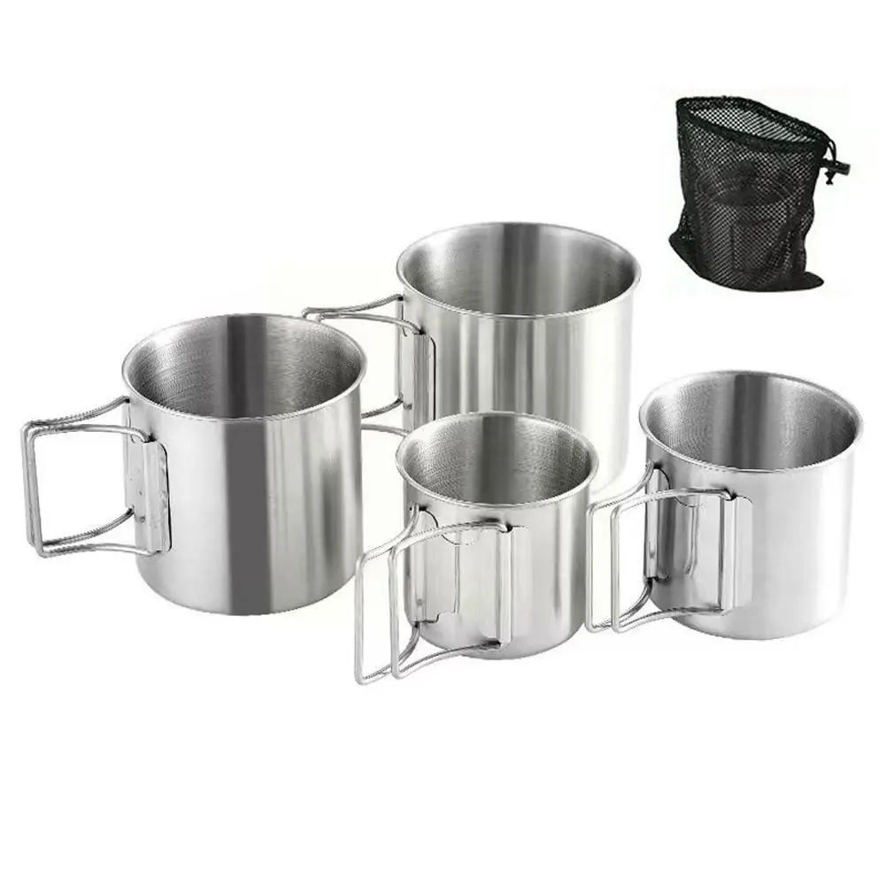 Stailess Steel Camping Mug Cup Foldable Tourist Tableware Cooking Outdoor Hiking Camping Cookware Picnic Utensils Travel Se M6Z0
Stailess Steel Camping Mug Cup Foldable Tourist Tableware Cooking Outdoor Hiking Camping Cookware Picnic Utensils Travel Se M6Z0