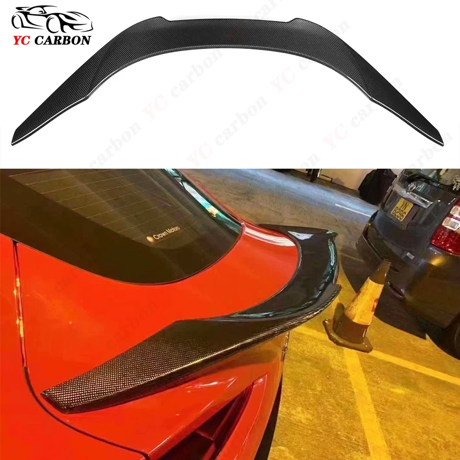 

For Toyota Supra A90 A91 MK5 2019+ Carbon Fiber Tail fins Rear Spoiler Duckbill Car Wing Retrofit the rear wing V style