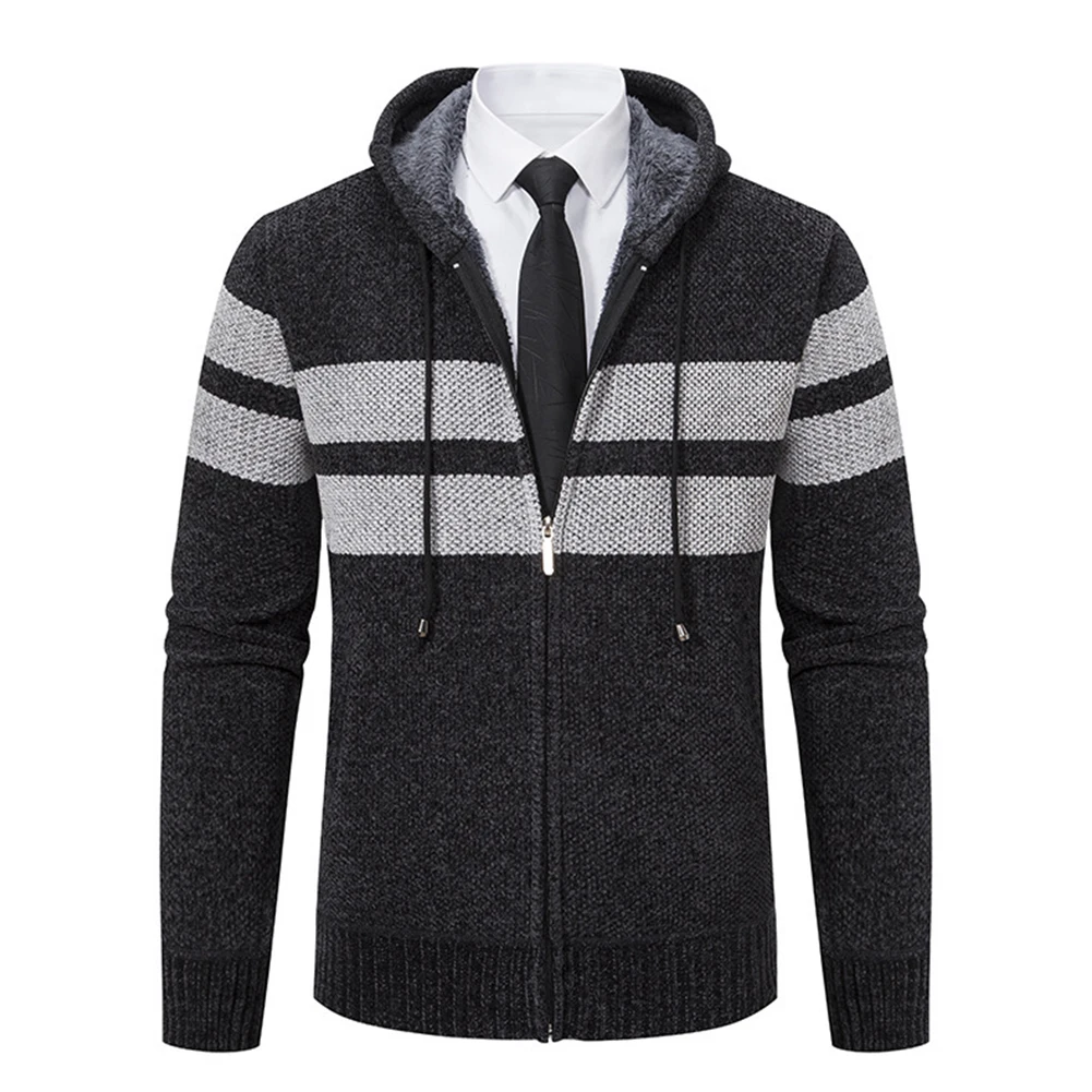 Warm Hooded Sweater Jacket Men's Full Zip Sweatercoat with Padded Lining Suitable for Fall and Winter (M 3XL)
Warm Hooded Sweater Jacket Men's Full Zip Sweatercoat with Padded Lining Suitable for Fall and Winter (M 3XL)