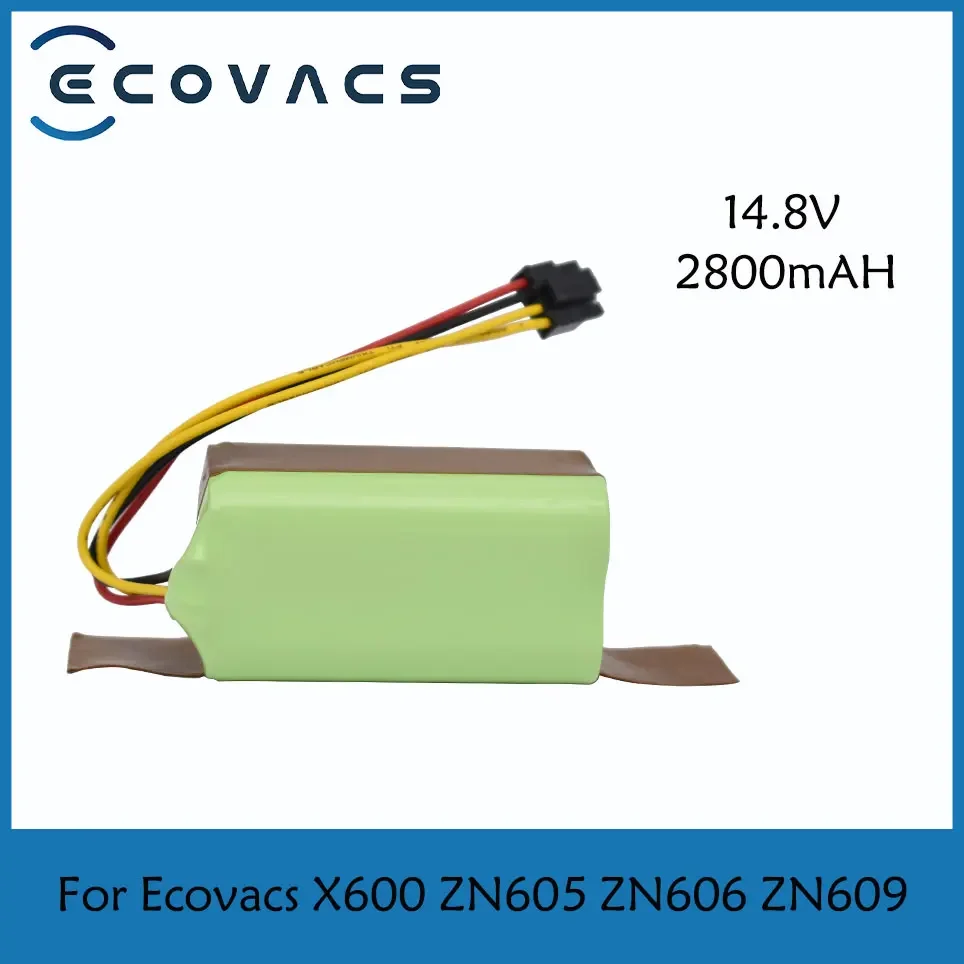 

ECOVACS New 14.8v 2800mAh Li-Ion Battery for Cecotec Conga 1290 1390 1490 1590 Vacuum Cleaner Genio deluxe 370 gutrend echo 520