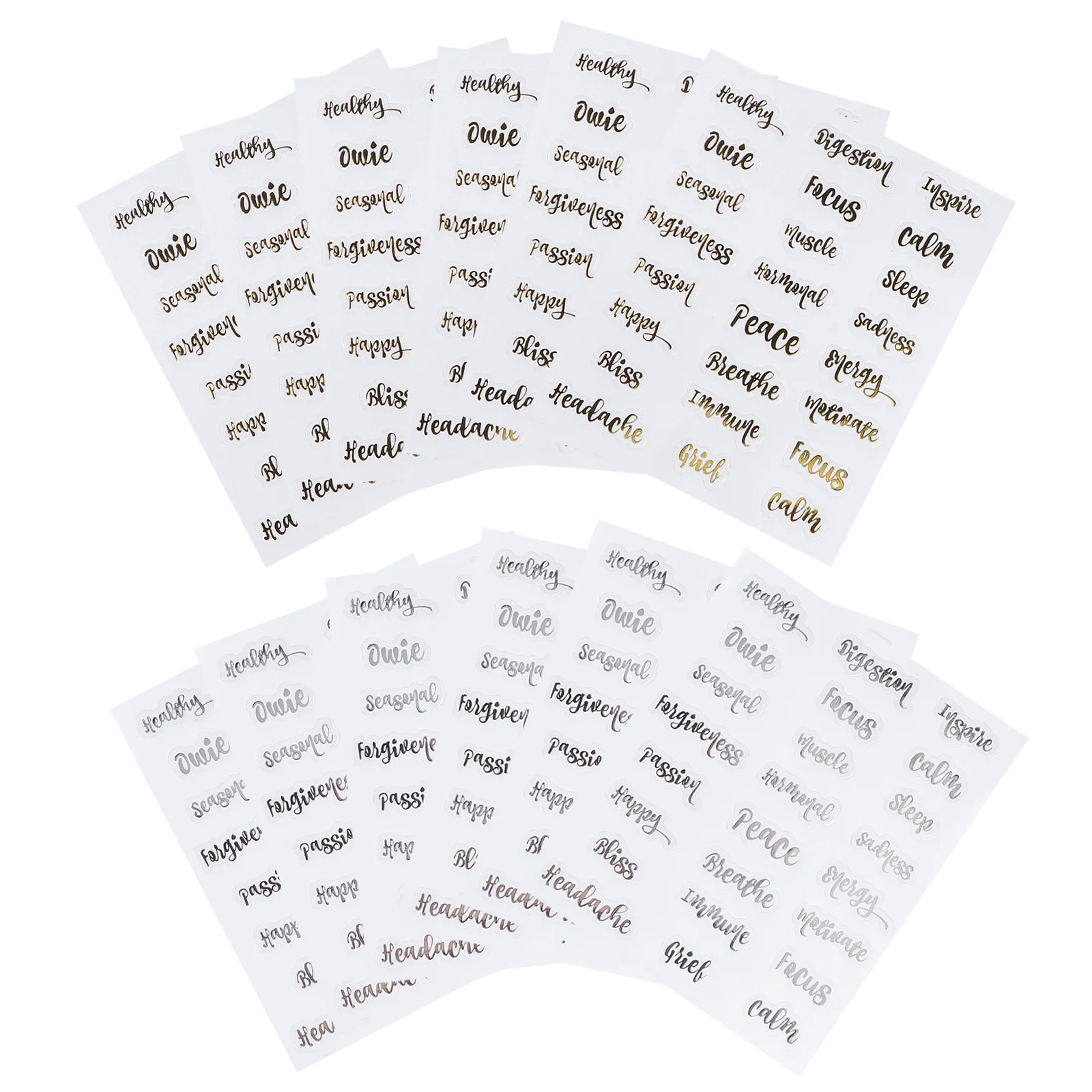 10 Sheets Adhesive Stickers Label Waterproof Letter Essential Oil Labels Bottle Decor Pvc Accessory
10 Sheets Adhesive Stickers Label Waterproof Letter Essential Oil Labels Bottle Decor Pvc Accessory