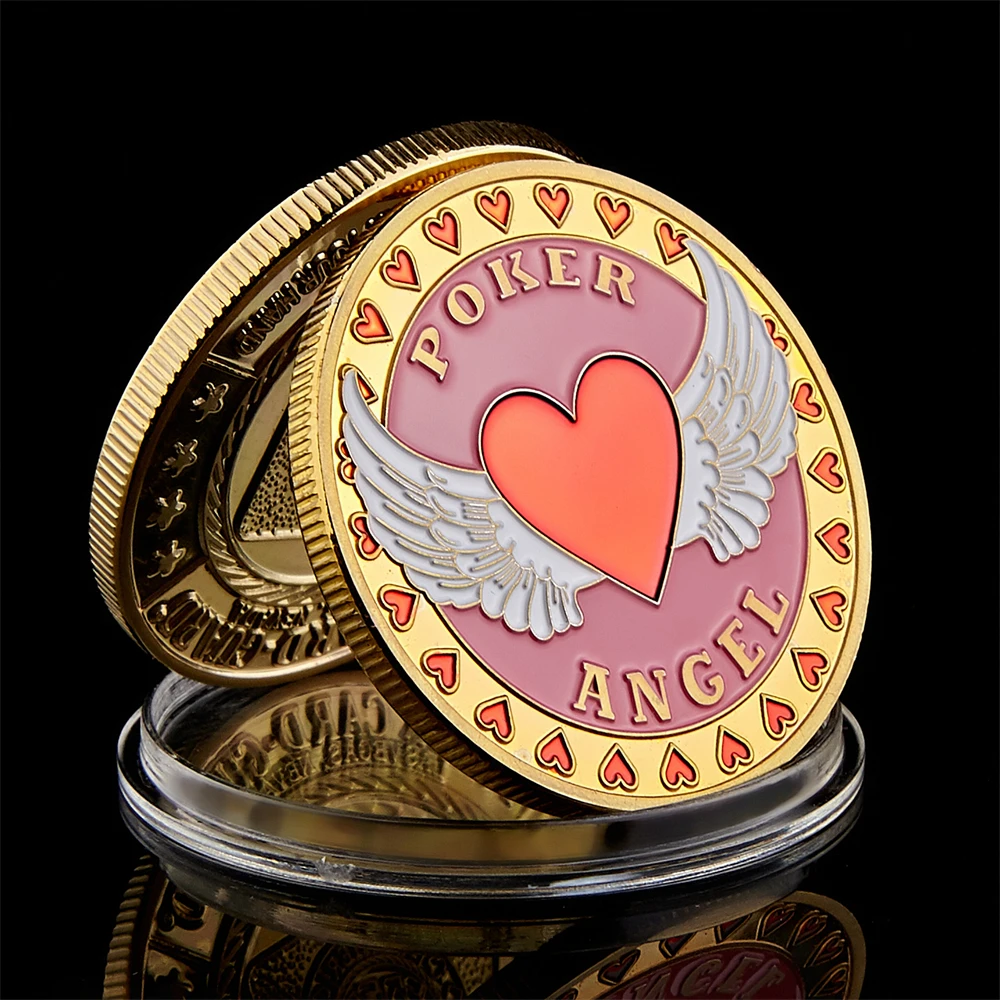 

Welcome To Nevada Las Vegas Poker Chip Angel Casino Challenge Gold Coin Lucky Souvenir Personalized Token Coin Collection