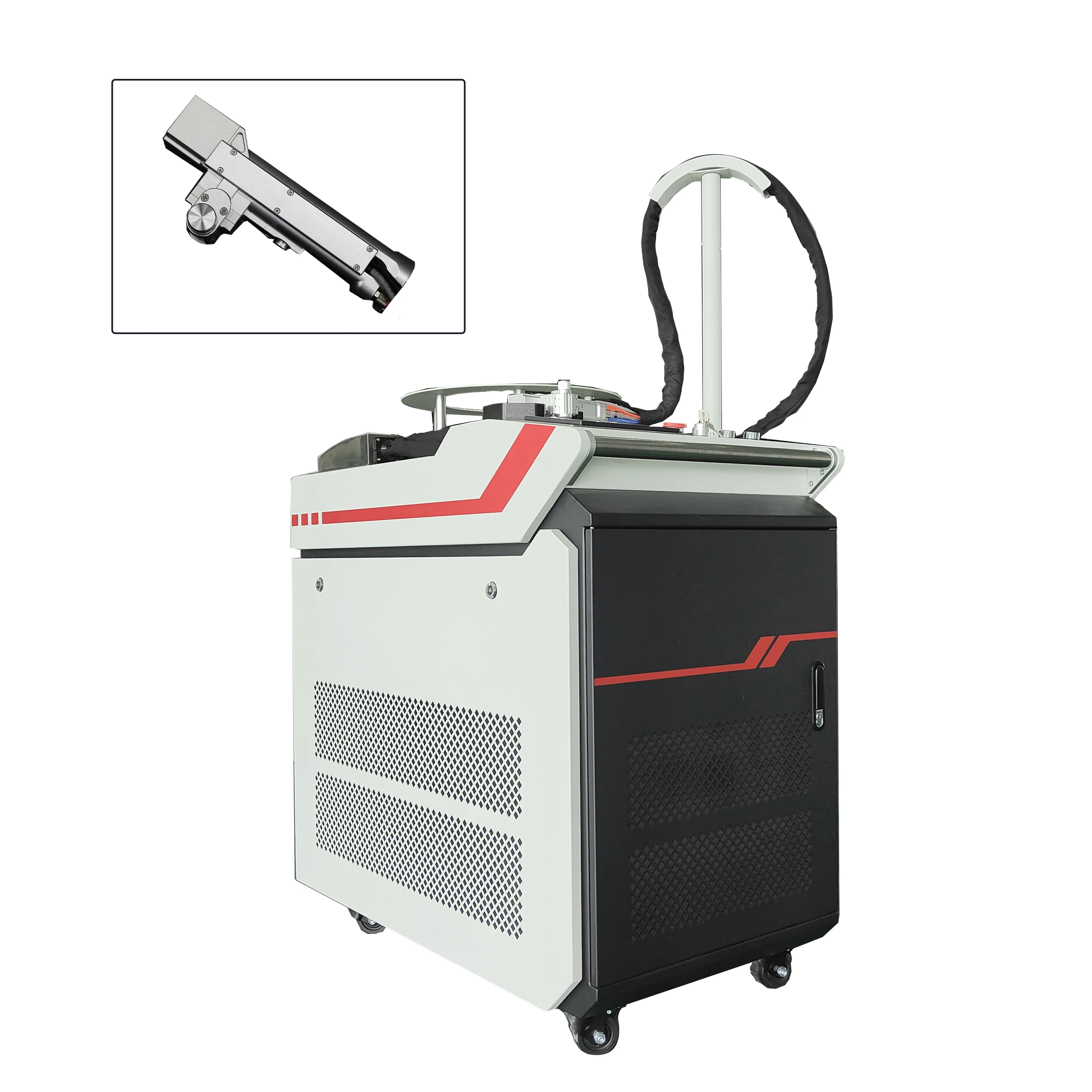 Portable Handheld Laser Cleaner 1kw 2kw Fiber Laser Cleaning Machine Price Provided Steel Aluminum Iron Laser Welding Machine
Portable Handheld Laser Cleaner 1kw 2kw Fiber Laser Cleaning Machine Price Provided Steel Aluminum Iron Laser Welding Machine