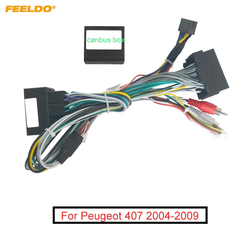 Автомобильный 16-контактный адаптер проводки FEELDO с Canbus для Peugeot 407 04-09
Автомобильный 16-контактный адаптер проводки FEELDO с Canbus для Peugeot 407 04-09