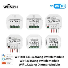 Light Switch Module Wifi Dimmer DIY RF 433 Mhz Relay Automation Wireless Remote Control Smart Life Tuya Alexa Google Home Mose
Light Switch Module Wifi Dimmer DIY RF 433 Mhz Relay Automation Wireless Remote Control Smart Life Tuya Alexa Google Home Mose