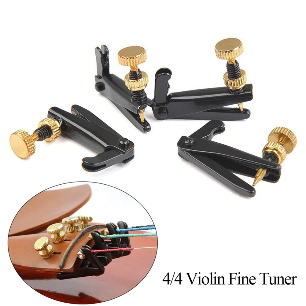 4 Pcs Metal Violin Fine Tuner String Adjuster Tuning Black For 4/4 3/4 Violins Musical Instrument Accessories Brand New
4 Pcs Metal Violin Fine Tuner String Adjuster Tuning Black For 4/4 3/4 Violins Musical Instrument Accessories Brand New