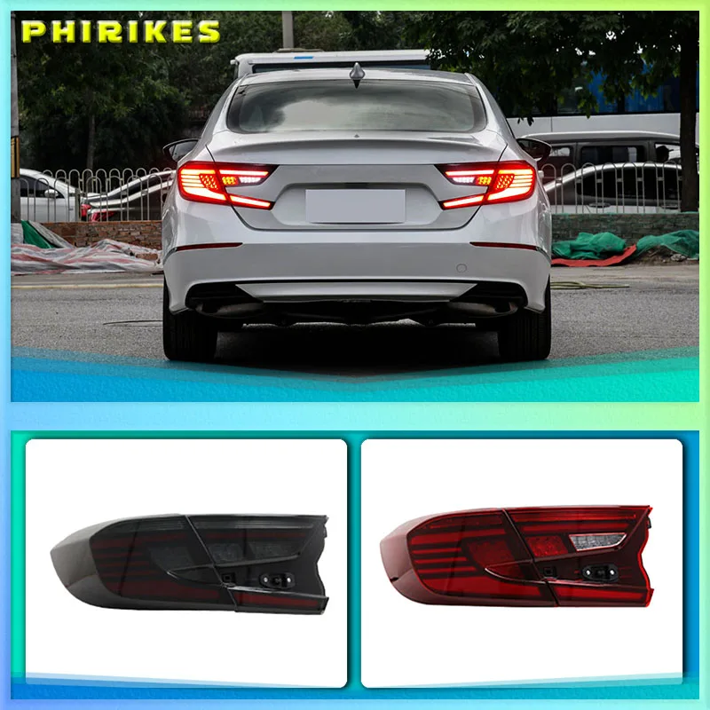Автомобильный Стайлинг, светильник для Honda Accord 10 2018 2019, задний фонарь, задний противотуманный фонарь + стоп светильник + задний фонарь + Динамический сигнал поворота
Автомобильный Стайлинг, светильник для Honda Accord 10 2018 2019, задний фонарь, задний противотуманный фонарь + стоп светильник + задний фонарь + Динамический сигнал поворота