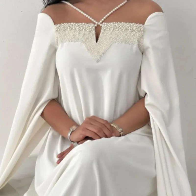 Elegant White Ball Dress Off the Shoulder Saudi Arabian Evening Dress Formal Occasion Party Women's Dress 2024 New
Elegant White Ball Dress Off the Shoulder Saudi Arabian Evening Dress Formal Occasion Party Women's Dress 2024 New