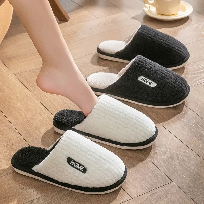 Men's Winter House Slippers Women's Warm Slipper Couples Bedroom Flat Slipper Non-slip Plush Slides Comfortable Home Cotton Shoe
Men's Winter House Slippers Women's Warm Slipper Couples Bedroom Flat Slipper Non-slip Plush Slides Comfortable Home Cotton Shoe