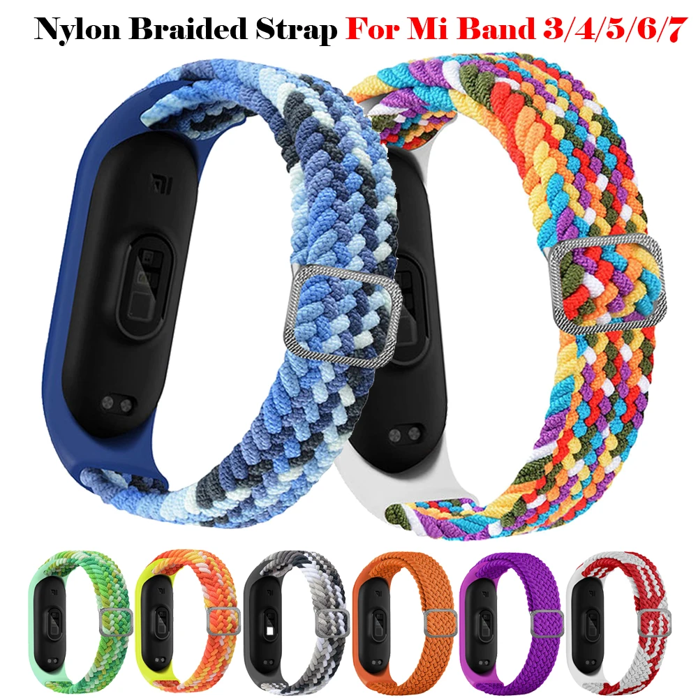 Nylon Braided Strap for Mi Band 5 6 7 Strap Elastic Adjustable Wristband Replacement Bracelet For xiaomi Miband 5 6 7
Nylon Braided Strap for Mi Band 5 6 7 Strap Elastic Adjustable Wristband Replacement Bracelet For xiaomi Miband 5 6 7