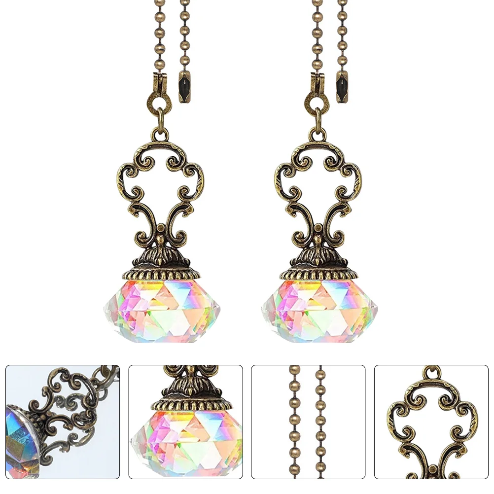 2Pcs Crystal Ball Light Pendant Ceiling Fan Pull Chain Creative Light Accessory
2Pcs Crystal Ball Light Pendant Ceiling Fan Pull Chain Creative Light Accessory