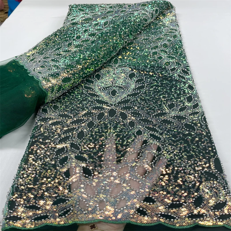 SJ Lace Sequins Tulle Lace Green African Lace Fabric with Beads High Quality Nigerian French Mesh Net Lace Fabric Dress j13-70
SJ Lace Sequins Tulle Lace Green African Lace Fabric with Beads High Quality Nigerian French Mesh Net Lace Fabric Dress j13-70