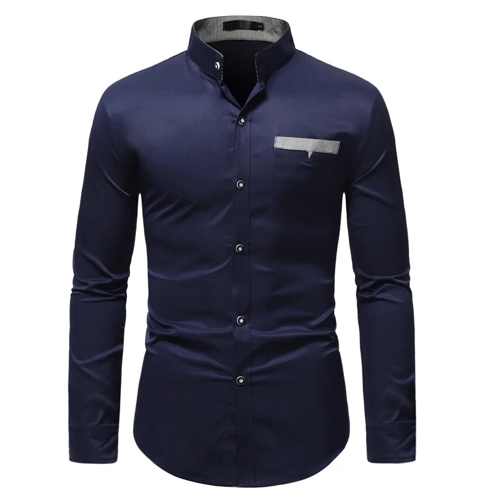 2023 Fall New Men's Long Sleeve Shirts Formal Business Wear Hawaiian Fashion Frame Collar T-Shirt Buttons
2023 Fall New Men's Long Sleeve Shirts Formal Business Wear Hawaiian Fashion Frame Collar T-Shirt Buttons