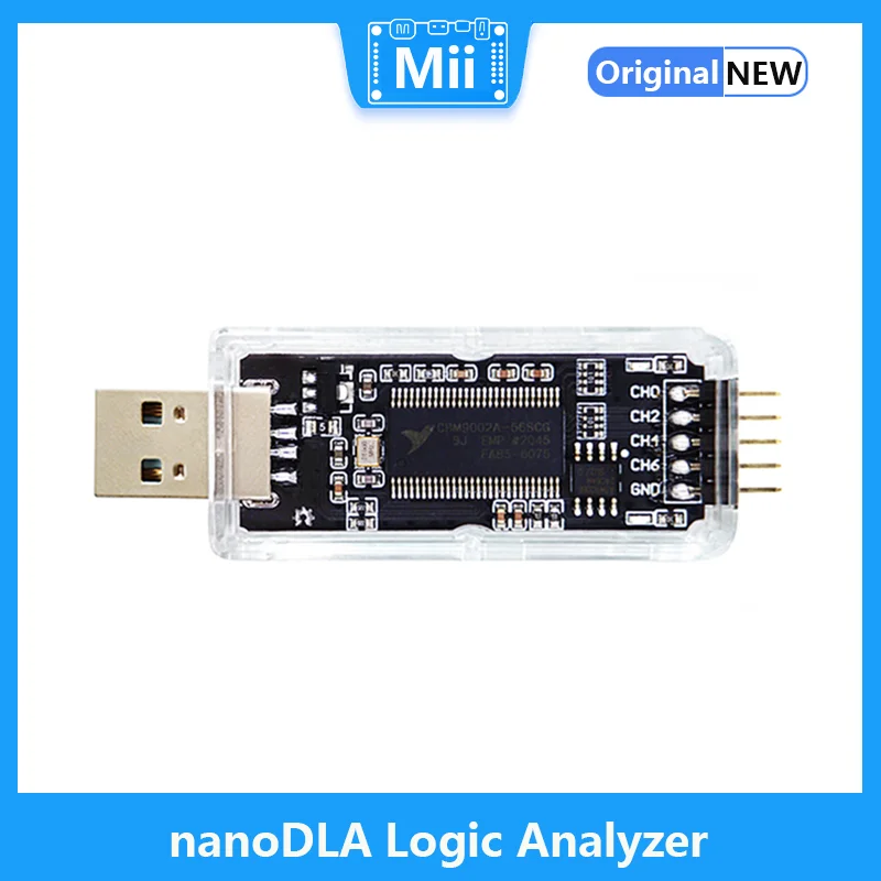 

nanoDLA Logic Analyzer ARM FPGA Debugging Tool Protocol Analysis 24MHz Sampling Rate 8 Channels Open Source Sigrok PulseView