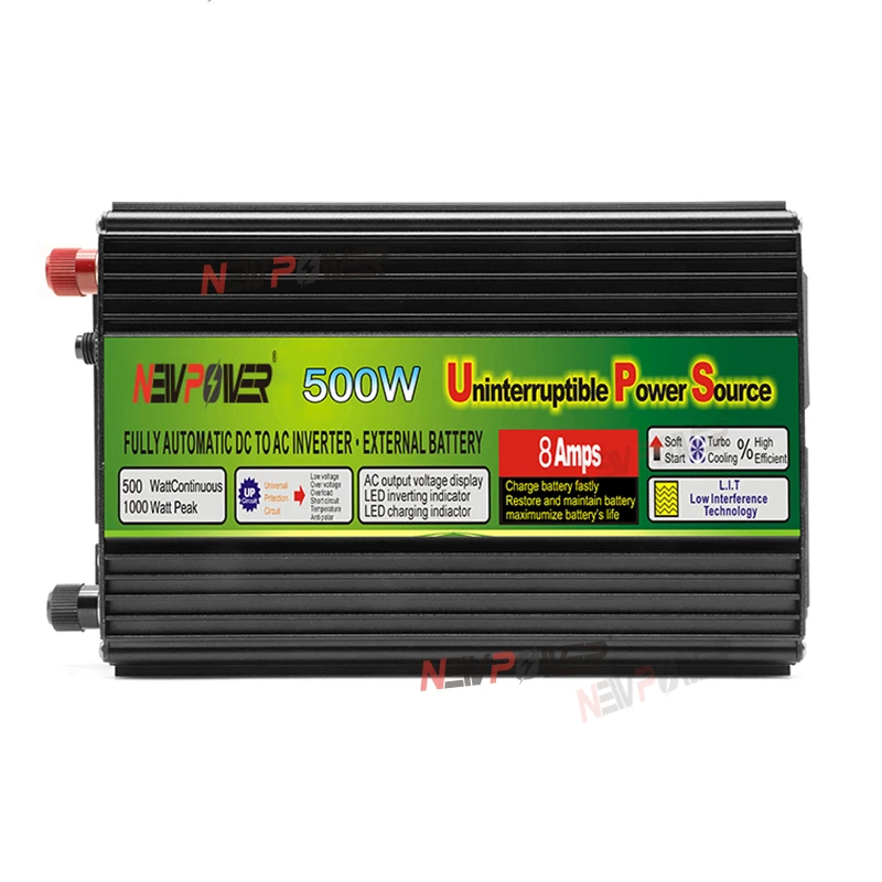 

12VDC 500W off grid inverter Surge Power 1000W 110V/220VAC Modified sine wave inverter UPS with AC Battery Charging Function