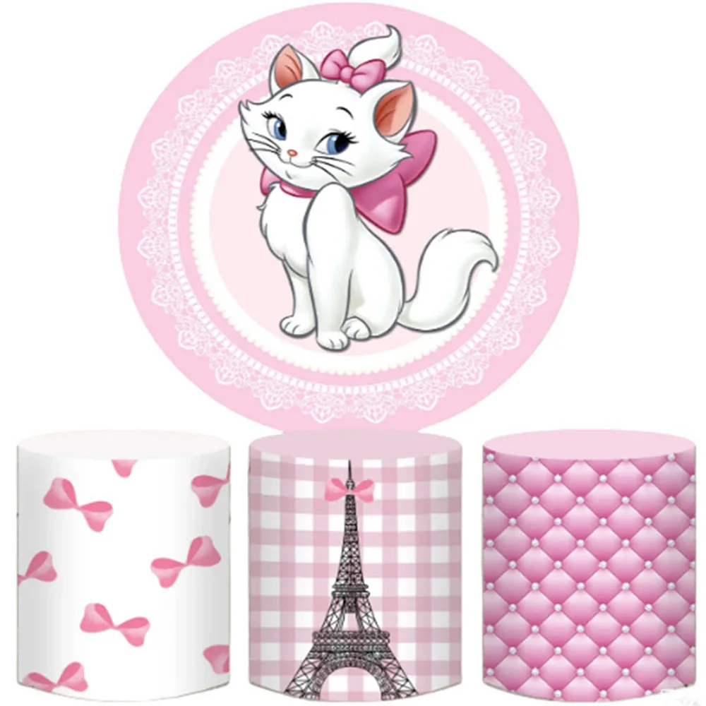 Disney Marie Aristocats Round Backdrop And 3 Cylinder Covers Background Photography Baby Shower Birthday Party Decoration Props
Disney Marie Aristocats Round Backdrop And 3 Cylinder Covers Background Photography Baby Shower Birthday Party Decoration Props