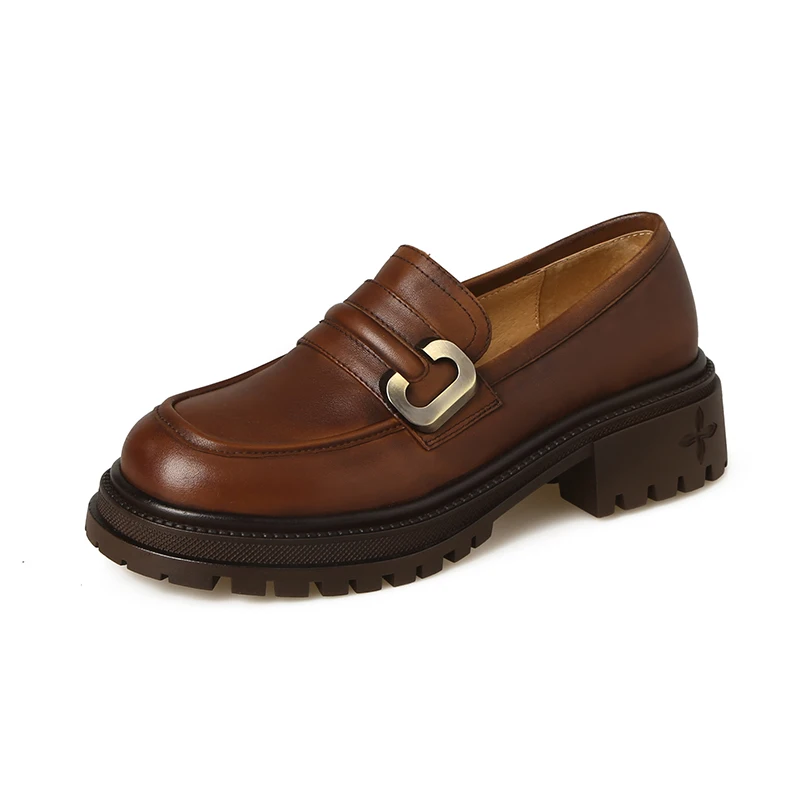 2023 Spring autumn women pumps natural leather 22-25cm washed cowhide+pigskin full leather loafers Retro thick soled women shoes
2023 Spring autumn women pumps natural leather 22-25cm washed cowhide+pigskin full leather loafers Retro thick soled women shoes
