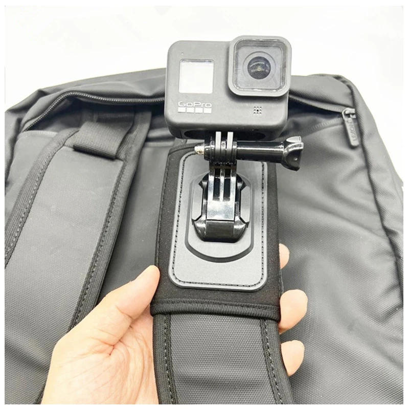 

Backpack Shoulder Strap Mount with Adjustable Shoulder Pad For GoPro 11/10/9/8 DJI Osmo Action 3 Insta360 X2 X3 Action Cameras