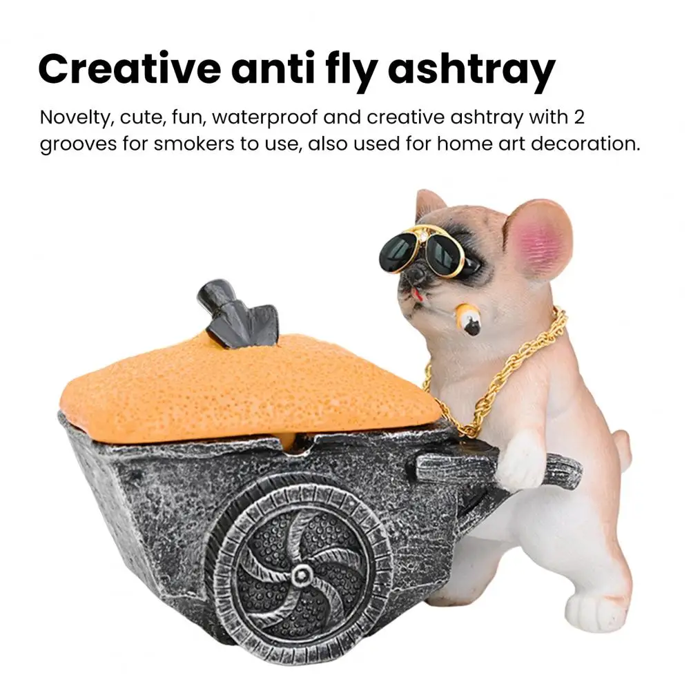 

Ashtray Decoration Ashtray Charming Dog-shaped Ashtrays Shatterproof Easy to Desktop Decorations for A Fun Adorable Smoking