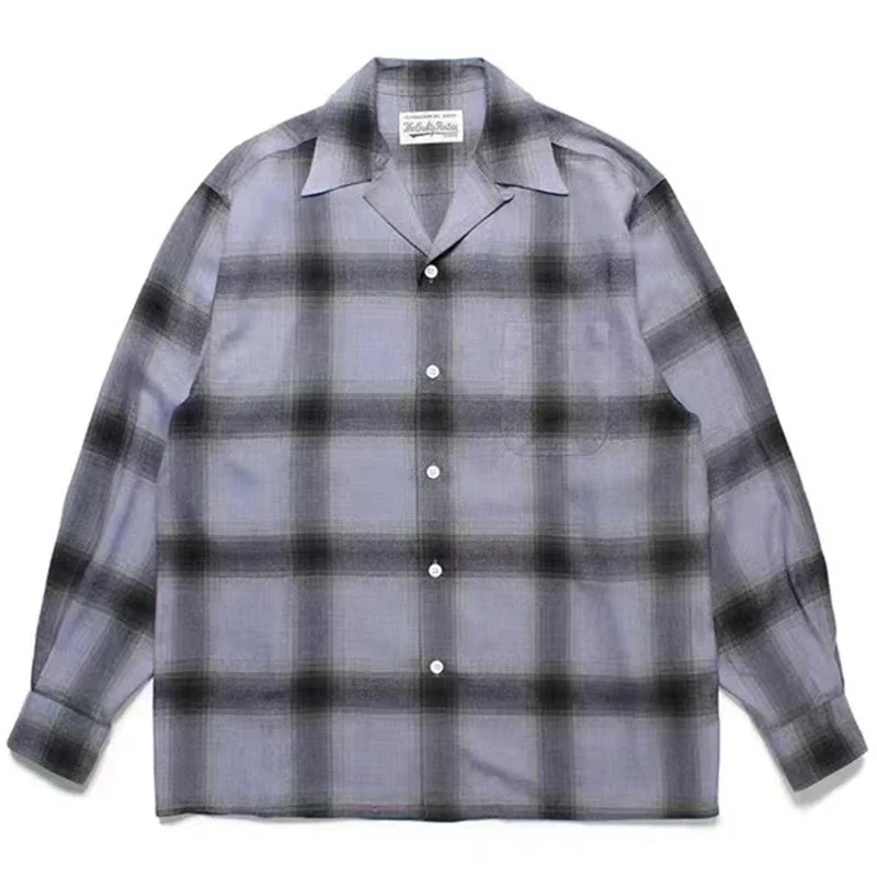 New Long sleeved Plaid WACKO MARIA Shirt Men Women Oversized Hawaiian Shirts Fashion Goth
New Long sleeved Plaid WACKO MARIA Shirt Men Women Oversized Hawaiian Shirts Fashion Goth
