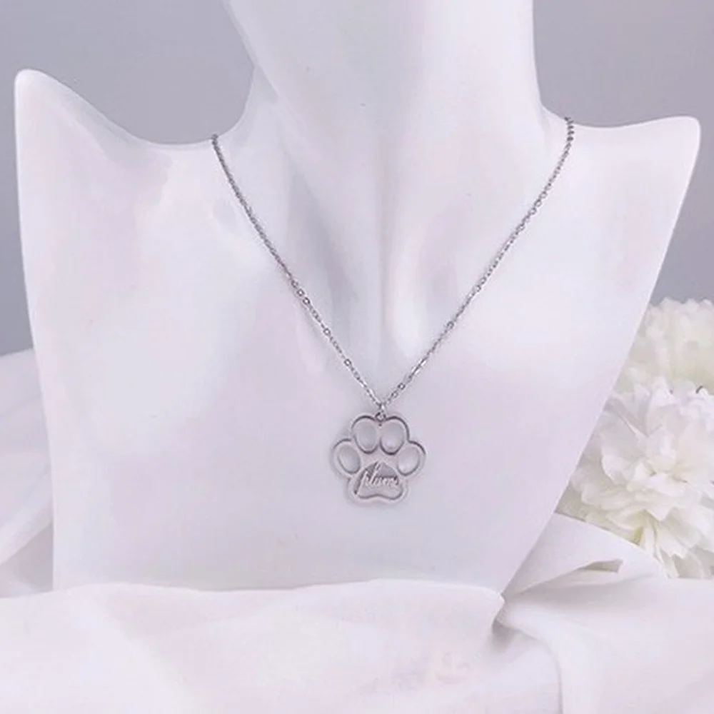 Personalized Cute Small Dog Footprint Pendant Necklace Custom Name Women Stainless Steel Cross Chain Necklace Fine Jewelry Gifts
Personalized Cute Small Dog Footprint Pendant Necklace Custom Name Women Stainless Steel Cross Chain Necklace Fine Jewelry Gifts