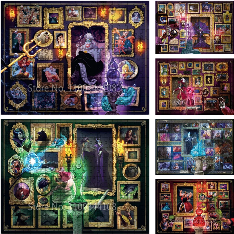 Disney Villains Jigsaw Puzzle 300/500/1000 Pieces Cartoon Animation Wooden Puzzles for Kids Educational Toys Difficult Challenge
Disney Villains Jigsaw Puzzle 300/500/1000 Pieces Cartoon Animation Wooden Puzzles for Kids Educational Toys Difficult Challenge