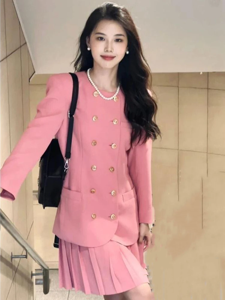 pring Korean Elegant Fashion Ol Two Piece Set For Women Blazer Coats + Skirt Suits Female Conjunto Cortos 2 Piece Outfits
pring Korean Elegant Fashion Ol Two Piece Set For Women Blazer Coats + Skirt Suits Female Conjunto Cortos 2 Piece Outfits