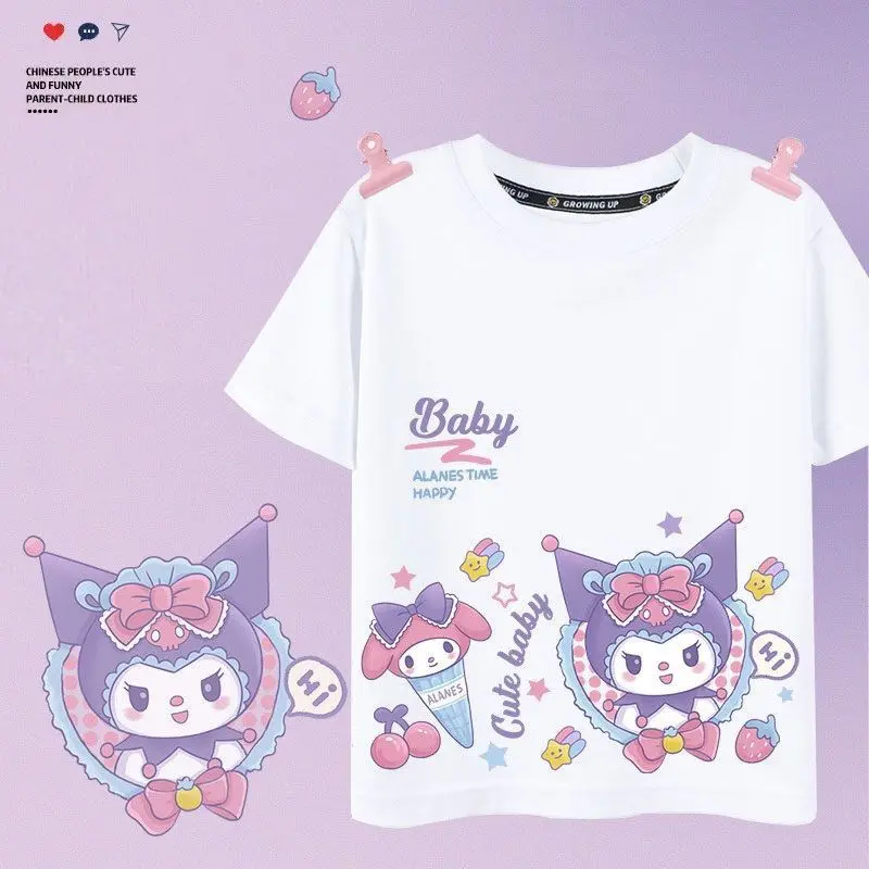 Sanrio Kuromi Children Clothes Cotton Short Sleeve Mymelody Clothes 2023 New Summer Children's Half Sleeve Pure Cotton Girls
Sanrio Kuromi Children Clothes Cotton Short Sleeve Mymelody Clothes 2023 New Summer Children's Half Sleeve Pure Cotton Girls
