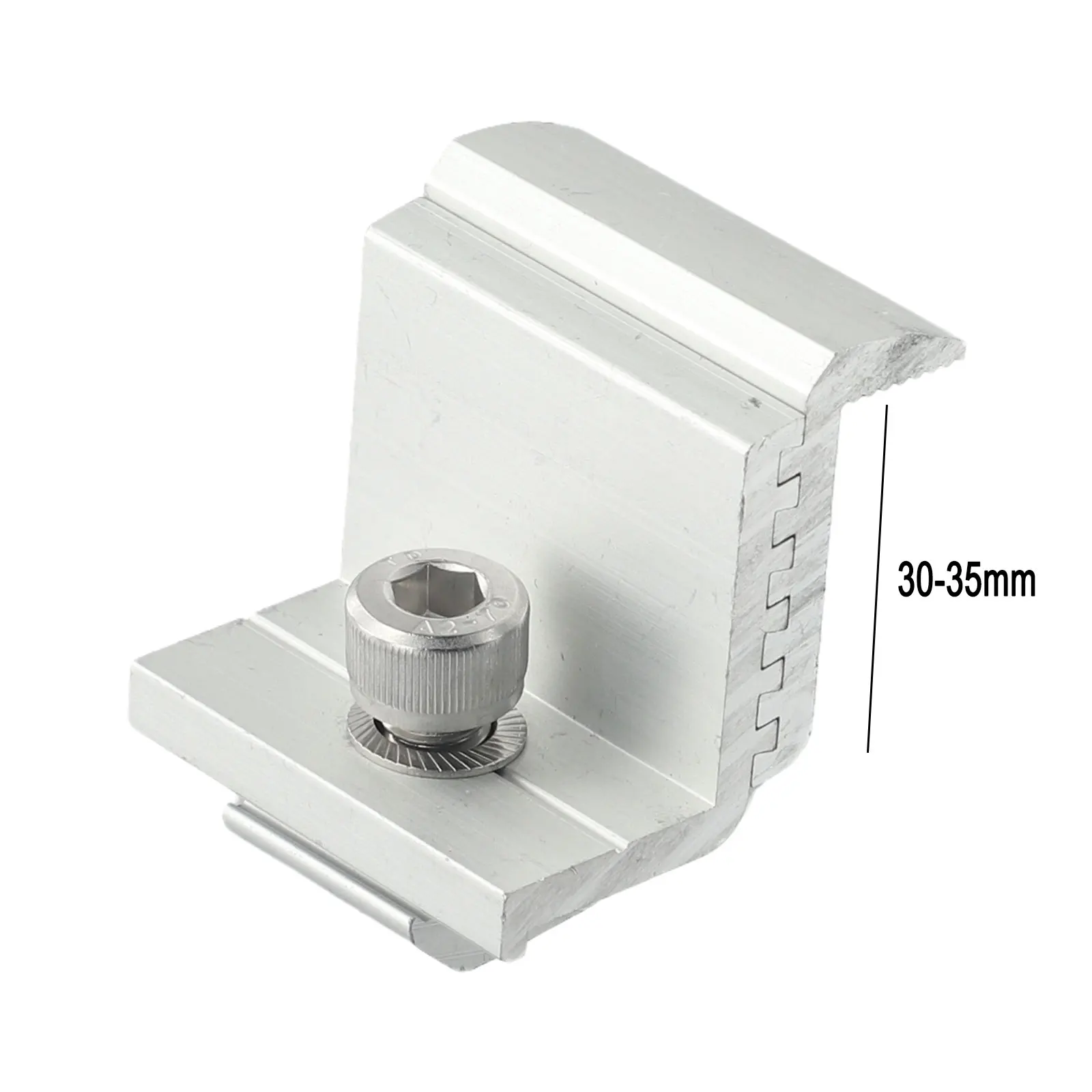 Rails Solar Panel Bracket 30-35MM Aluminum Alloy Electrical Supplies End/Middle Clamps Home Improvement Module
Rails Solar Panel Bracket 30-35MM Aluminum Alloy Electrical Supplies End/Middle Clamps Home Improvement Module