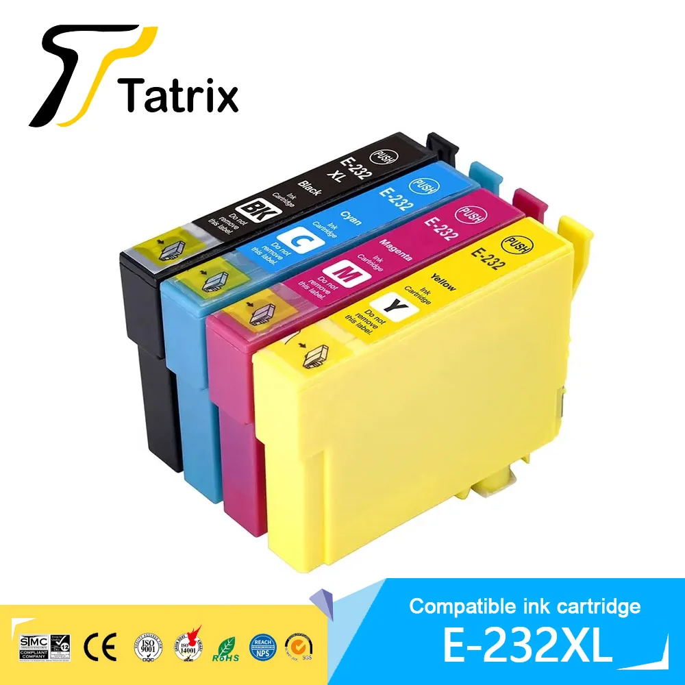 

Tatrix 232 T232 XL 232XL T232XL Premium Compatible Color Inkjet Ink Cartridge for Epson XP-4200/XP-4205/ WF-2930/WF-2950 Printer