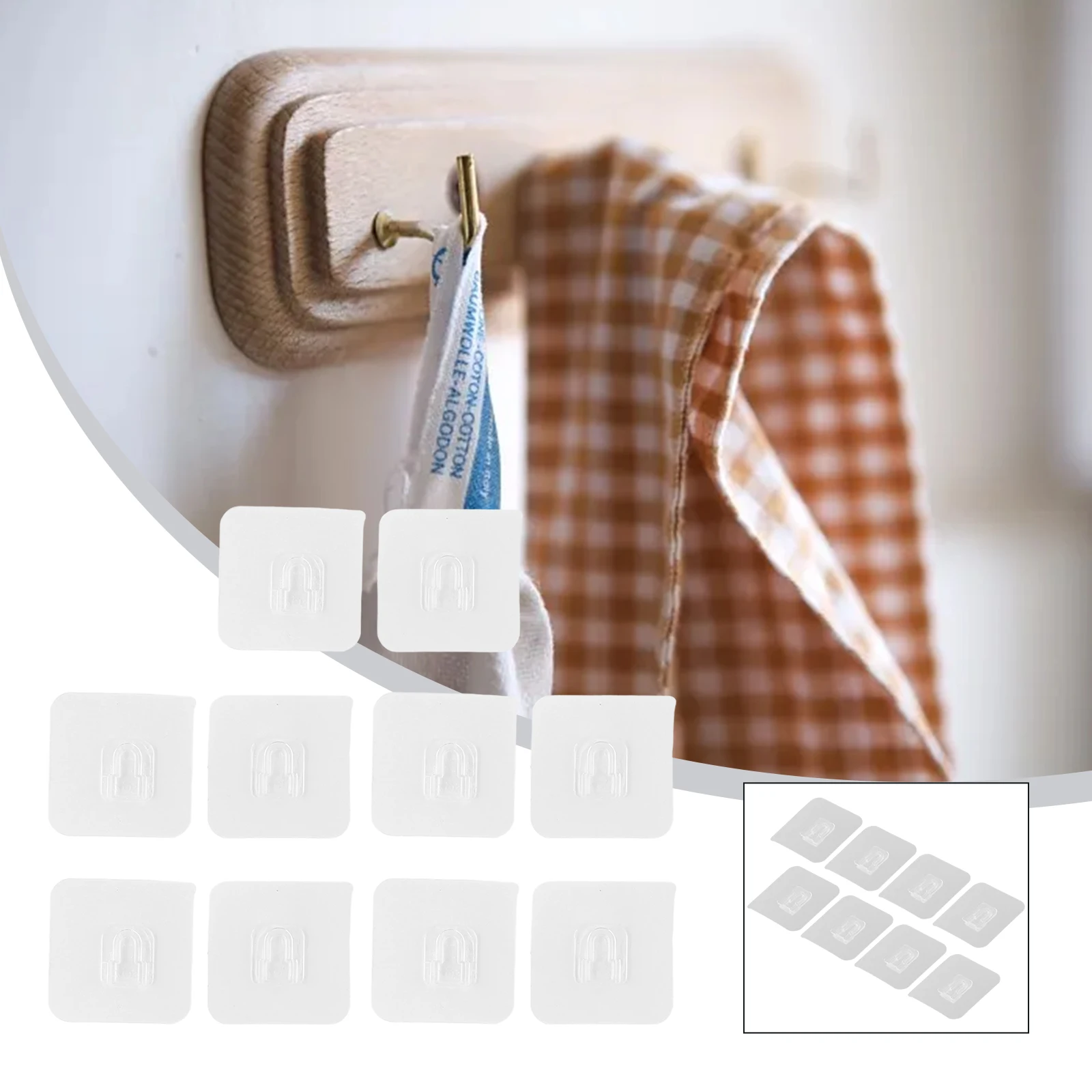 10Pcs Plastic Buckle Adhesive Sticky Hooks Heavy Duty Wall Hook Hangers Transparent 5.8*5.8cm Hooks Hangers
10Pcs Plastic Buckle Adhesive Sticky Hooks Heavy Duty Wall Hook Hangers Transparent 5.8*5.8cm Hooks Hangers