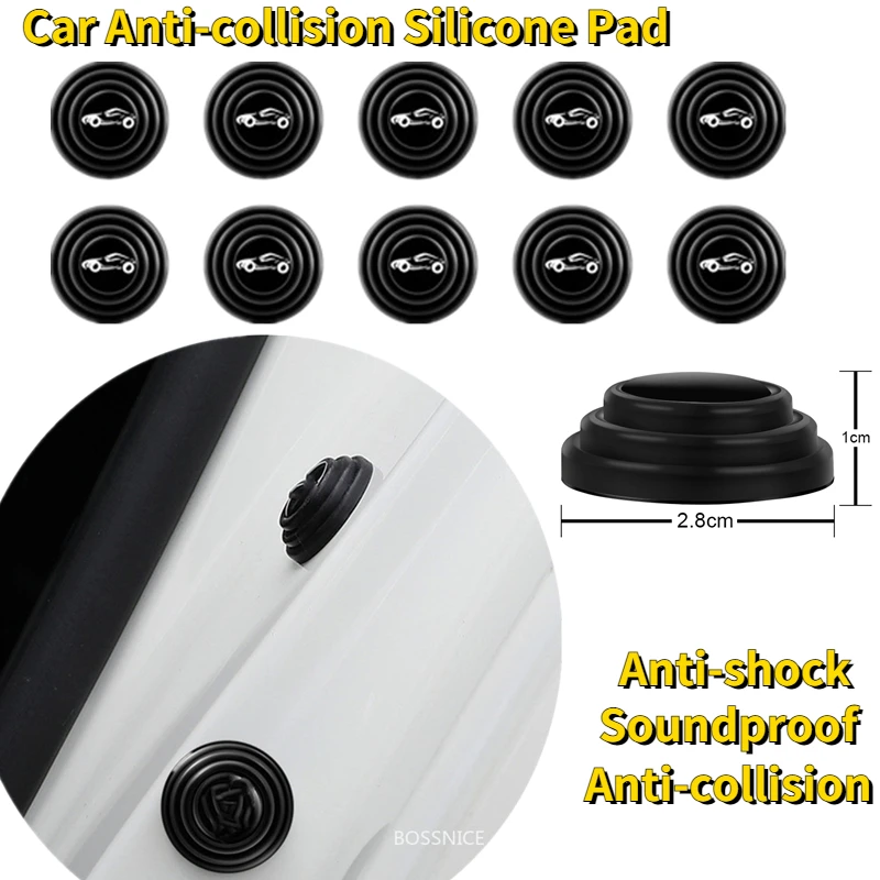10Pcs Anti-collision Silicone Pad Car Door Closing Anti-shock Protection Soundproof Silent Buffer Stickers Gasket Car Accessory 
10Pcs Anti-collision Silicone Pad Car Door Closing Anti-shock Protection Soundproof Silent Buffer Stickers Gasket Car Accessory
