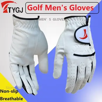 Luvas de Golfe PGM: Acelere Seu Jogo com Precisão e Conforto 8 TTYGJ 1 Pcs Men's Breathable Golf Gloves Male Left Right Hand Sheepskin Golf Gloves Anti-slip Leather Mittens Sports Aids