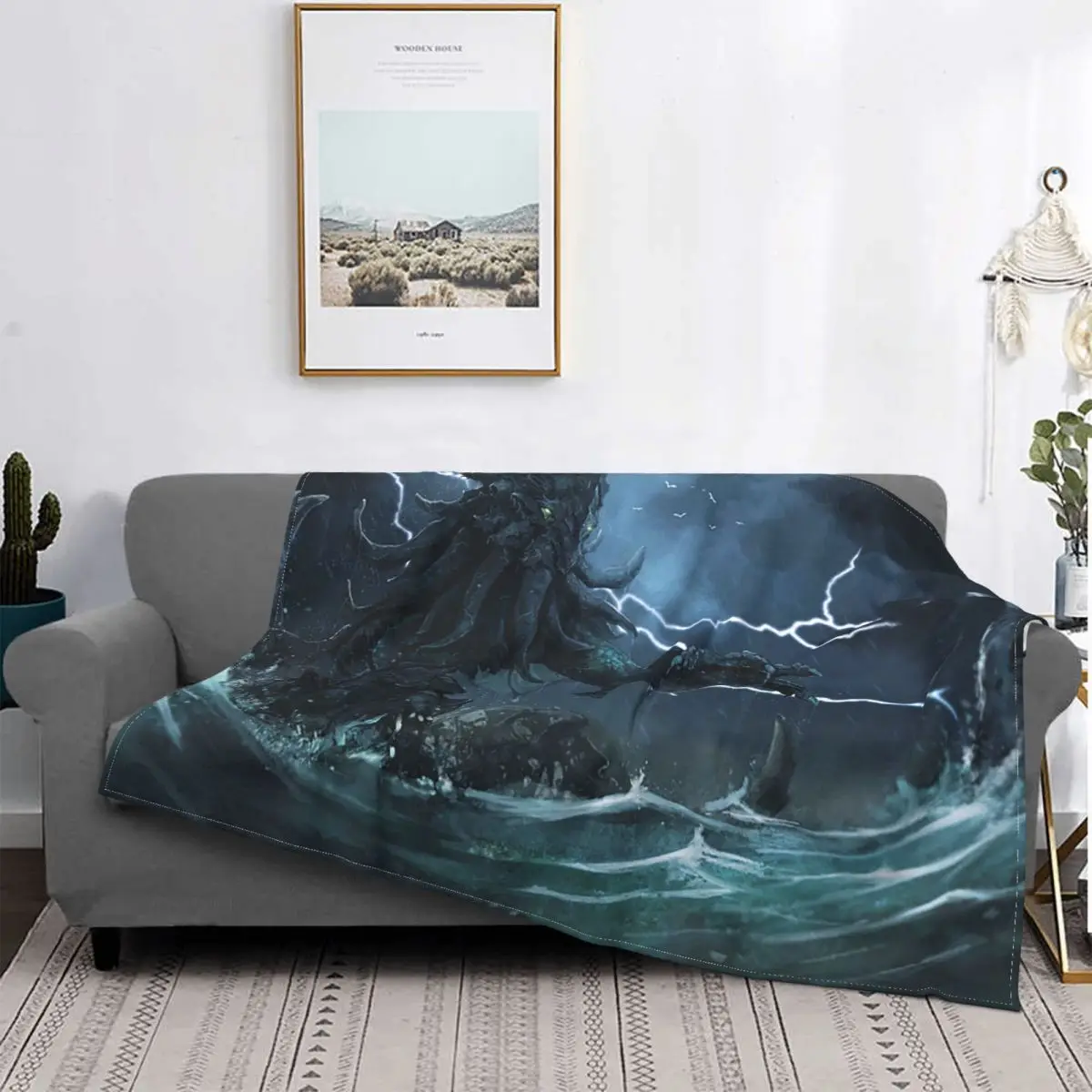 The Rise Of Great Cthulhu Wool Blanket Lovecraft and Cthulhu Mythos Creative Throw Blanket for Home 125*100cm Bedspreads
The Rise Of Great Cthulhu Wool Blanket Lovecraft and Cthulhu Mythos Creative Throw Blanket for Home 125*100cm Bedspreads