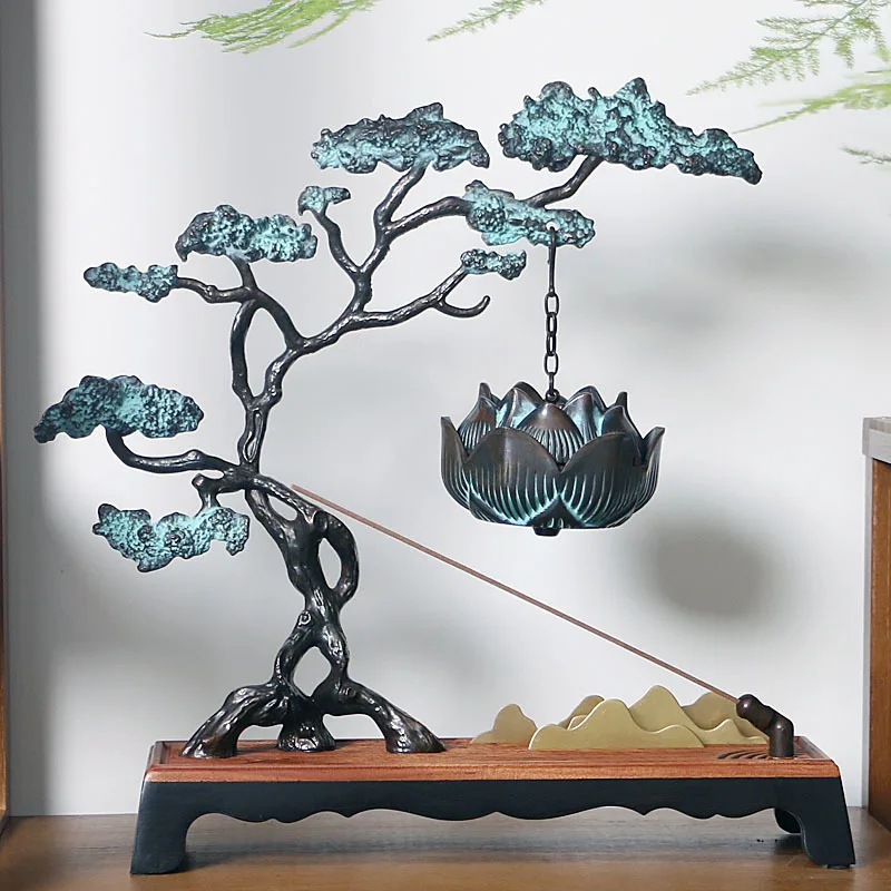 Backflow incense burner, creative welcome pine incense, household hanging furnace, tea ceremony, sandalwood furnace decor, new
Backflow incense burner, creative welcome pine incense, household hanging furnace, tea ceremony, sandalwood furnace decor, new