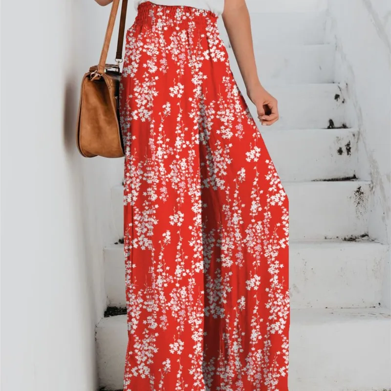Summer Comfortable Casual Printed Wide Leg Pants For Women Loose High Waisted Pantalones Mujer Office Trousers Jogger Y2k Pants
Summer Comfortable Casual Printed Wide Leg Pants For Women Loose High Waisted Pantalones Mujer Office Trousers Jogger Y2k Pants