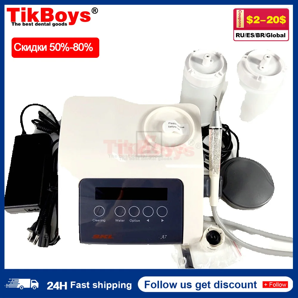 Dental Ultrasonic Scaler Machine Tartar Water Supply Cleaning Device Scaling Stain To Remove Stains Teeth LED Water Washing TOOL
Dental Ultrasonic Scaler Machine Tartar Water Supply Cleaning Device Scaling Stain To Remove Stains Teeth LED Water Washing TOOL