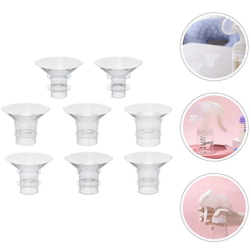 

8 Pcs Hands Free Breast Pump Converter Flange Inserts 18mm for Electric 20mm 13mm Component 19mm