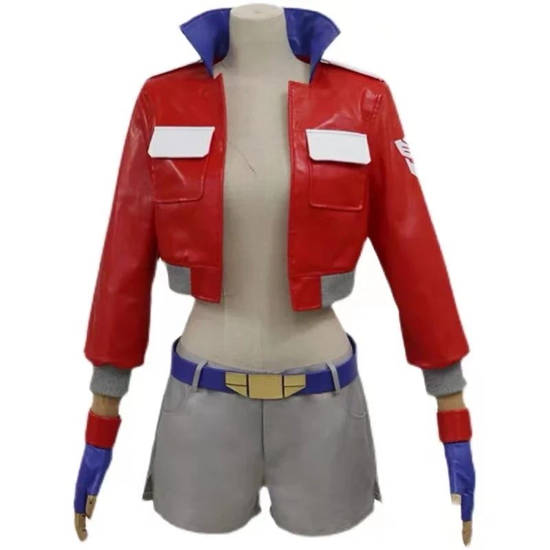

Кожаная короткая куртка с трансформерами Optimus Prime Shouwu для косплея красивой девочки, на заказ, одежда для Хэллоуина, карнавала