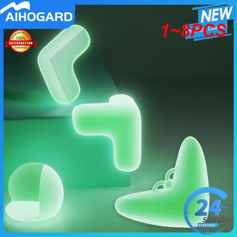 

1~8PCS Luminous Silicone Protector Kids Table Corner Edge Protection Cover Baby Anti-collision Guards Children's Safety