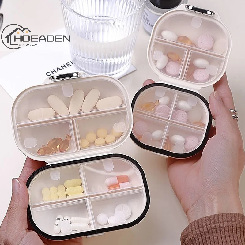 

Pill Box Travel Mini Pill Box Lightweight 7 Compartment Medicine Pill Case Pill Box Medicine Organizer Medication Pill Organizer