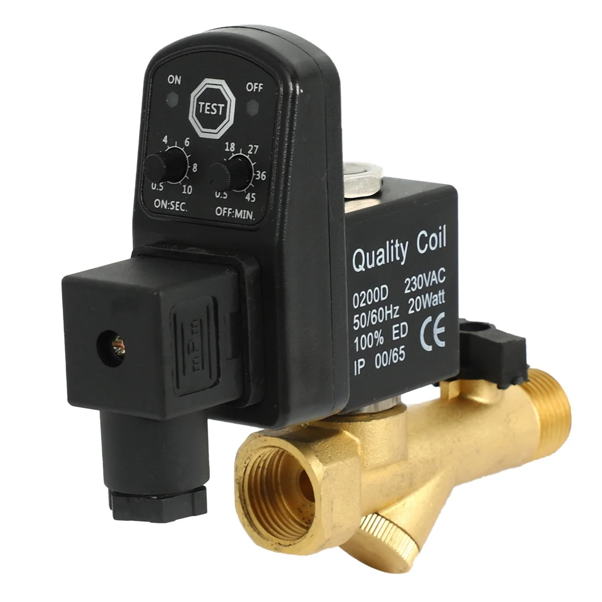 AC 220V 1/2inch Electronic Timed 2way Air Compressor Gas Tank Automatic Drain Valve
AC 220V 1/2inch Electronic Timed 2way Air Compressor Gas Tank Automatic Drain Valve