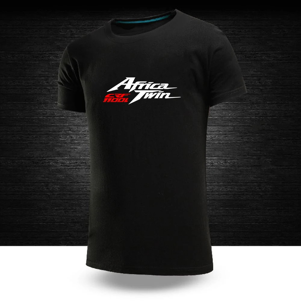 

Africa Twin Crf 1000 L Crf1000 Solid Color Cotton T Shirt Male New Style Ordinary Comfortable Breathable Short Sleeve Tops