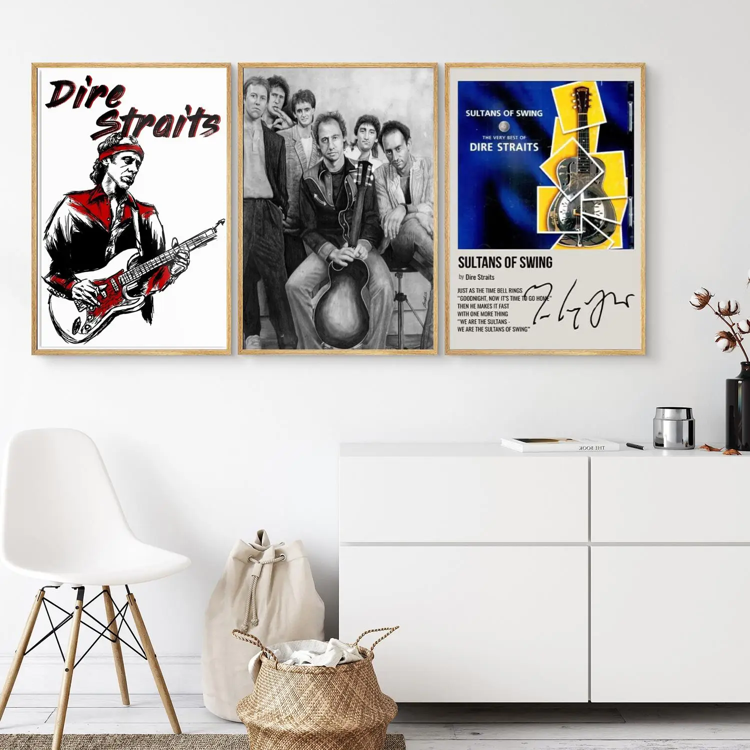 

Dire Straits poster Poster Wall Art 24x36 Canvas Posters Decoration Art Personalized Gift Modern Family bedroom Painting