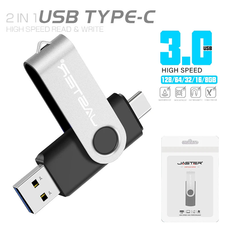 

Type C USB Flash Drives 64GB 128GB 32GB 16GB 8GB 4GB OTG Pen Drive Memory Stick USB Key 3.0 Pendrive for Android PC Laptop