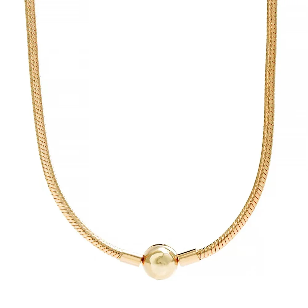Pan S925 silver basic snake bone necklace diy accessories beaded fashion simple bestie couple same style
Pan S925 silver basic snake bone necklace diy accessories beaded fashion simple bestie couple same style