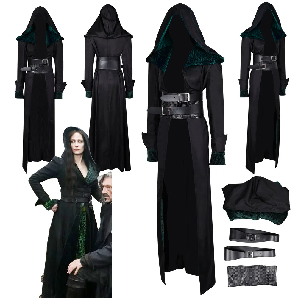 Fantasia Mousquetaires Milady Les Trois Cosplay Costume Black Hooded Cloak For Adult Women Halloween Carnival Role Play Suits
Fantasia Mousquetaires Milady Les Trois Cosplay Costume Black Hooded Cloak For Adult Women Halloween Carnival Role Play Suits