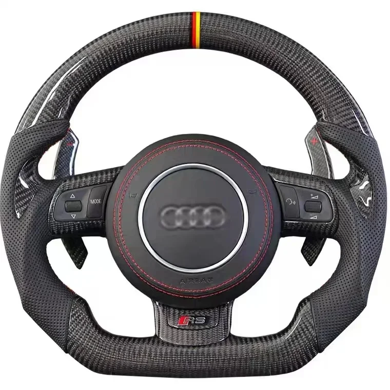 

Carbon Fiber LED Sport Car Steering Wheel Retrofit Upgrade To Sports Wheel For Audi A4 A5 A6 A7 S3 S4 S5 RS3 RS4 RS5 TT