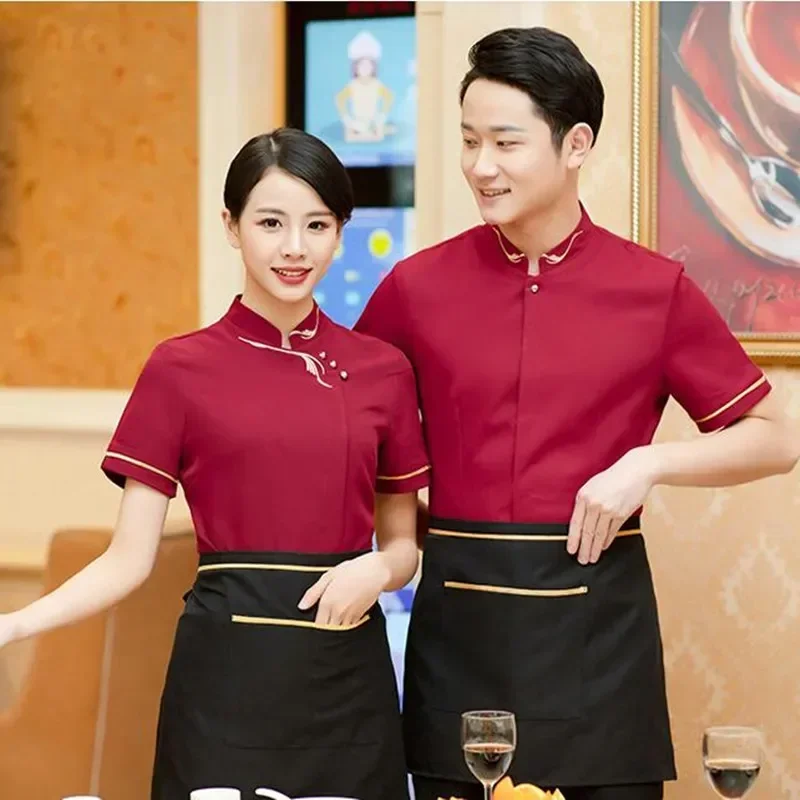 Waiter Short Hotel Breathable Shop Female Woman Clothes Shirt Waitress Food Fast Restaurant Work Overalls Sleeve Uniform
Waiter Short Hotel Breathable Shop Female Woman Clothes Shirt Waitress Food Fast Restaurant Work Overalls Sleeve Uniform